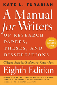 Image of A Manual for Writers of Research Papers, Theses and Dissertations