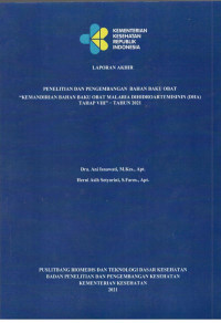 Image of Laporan Akhir Penelitian dan Pengembangan Bahan Baku Obat 