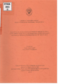 Image of Identifikasi Jenis Makanan Produk Industri yang Menyumbangkan Gula, Natrium dan Lemak Berlebih Kaitannya dengan Permenkes No 30 tahun 2013 (Laporan Analisis Lanjut Riset Kesehatan Nasional 2015)