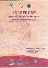 Image of 13th FERCAP International Conference: addressing ethical issue trhough quality multidiciplinary health research - highlight and opening, Sanur Beach Hotel 17-20 Nov'13