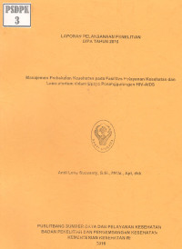 Image of Manajemen Perbekalan Kesehatan pada Fasilitas Pelayanan Kesehatan dan Laboratorium dala Upaya Penanggulangan HIV-AIDS