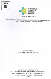 Image of Pengembangan Bahan Baku Obat Silymarin dari Tanaman Obat Silybum marianum L. Gaertn (Tahap I).