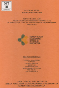 Image of Survey Darah Jari Pre Transmission Assessment Survey (TAS) di Kabupaten Tanjung Jabung Timur Propinsi Jambi Tahun 2017.