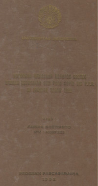 Image of Hubungan Kebiasaan Merokok Kretek dengan Kerusakan Gigi pada Sopir Bis PPD di Jakarta Tahun 1992. (Thesis)