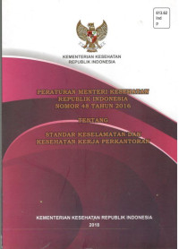 Image of Peraturan Menteri Kesehatan Republik Indonesia No.48 Tahun 2016 tentang Standar Keselamatan dan Kesehatan Kerja Perkantoran