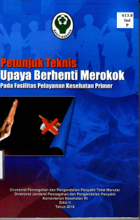Image of Petunjuk Teknis Upaya Berhenti Merokok Pada Fasilitas Pelayanan Kesehatan Primer