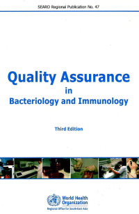 Image of Quality assurance in bacteriology and immunology