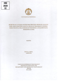 Image of Hubungan Antara Konsumsi Protein Hewani, Status Gizi, dan Faktor Lainnya dengan Kejadian Anemia pada Wanita Usia Subur di Indonesia (Analisis Data RISKESDAS 2018)