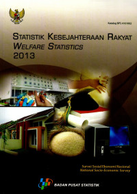 Image of Statistik Kesejahteraan Rakyat Welfare Statistics 2013