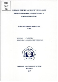 Image of Variabel Individu dan Rumah Tangga yang Memengaruhi Obesitas pada Remaja di Indonesia Tahun 2013