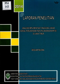 Image of Analisis implementasi tanggung jawab sosial perusahaan pada pelaksanaan MP3EI di Jawa Timur