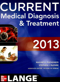 Image of Current medical diagnosis & treatment 2013