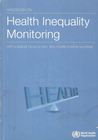 Image of Handbook on Health Inequality Monitoring : with a special focus on low- and middle-income countries