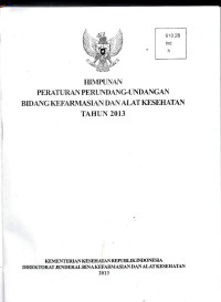 Image of Himpunan peraturan perundang-undagan bidang kesehatan tahun 2013 jilid I dan II