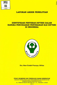 Image of Identifikasi penyabab difteri dalam rangka pencegahan penyebaran KLB difteri di Indonesia