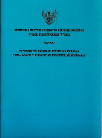 Image of Keputusan Mentri Ksehatan Republik Indonesia Nomor 410/Menkes /SK/X/2013
