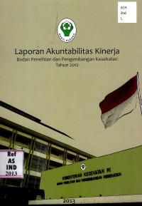 Image of Laporan akuntabilitas kinerja Badan Litbang Kesehatan tahun 2012
