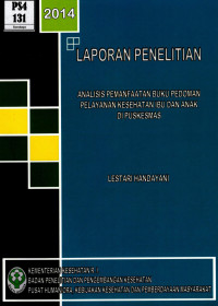Image of Analisis pemanfaatan buku pedoman pelayanan kesehatan ibu dan anak di puskesmas