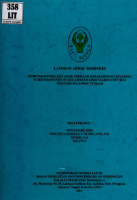 Image of Hubungan perilaku anak sekolah dasar dengan kejadian schistosomiasis di kecamatan Lindu kabupaten Sigi provinsi Sulawesi Tengah (risbinkes)