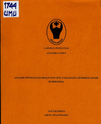Image of Analisis Penggunaan Oralit dan Zinc pada Balita Penderita Diare di Indonesia. (Analisis Lanjut)