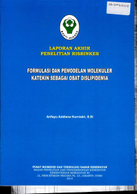 Image of Formulasi dan pemodelan molekuler katekin sebagai obat dislipidemia