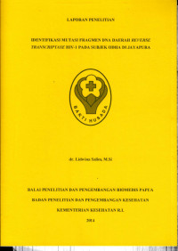 Image of Identifikasi mutasi fragmen DNA daerah reverse transcriptase HIV-1 pada subjek ODHA di Jayapura