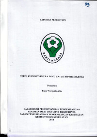 Image of Studi klinis formula jamu untuk hiperglikemia