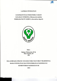 Image of Uji efektivitas insektisida nabati tanaman Tithonia (Tithonia diversifolia) terhadap kutu kebul (Aleurodicus dugesii)