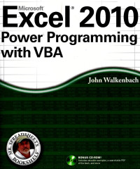 Image of Microsoft excel 2010: power programming with VBA