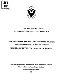 Image of Pengaruh Iklim terhadap Keberadaan Nyamuk Anopheles barbirostris dan Mansonia Uniformis Diberbagai Ekosistem di Sulawesi Tengah