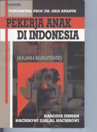 Image of Pekerja anak di Indonesia: kondisi determinan dan eksploitasi (kajian kuantitatif)