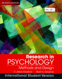 Image of Research in psychology: methods and design
