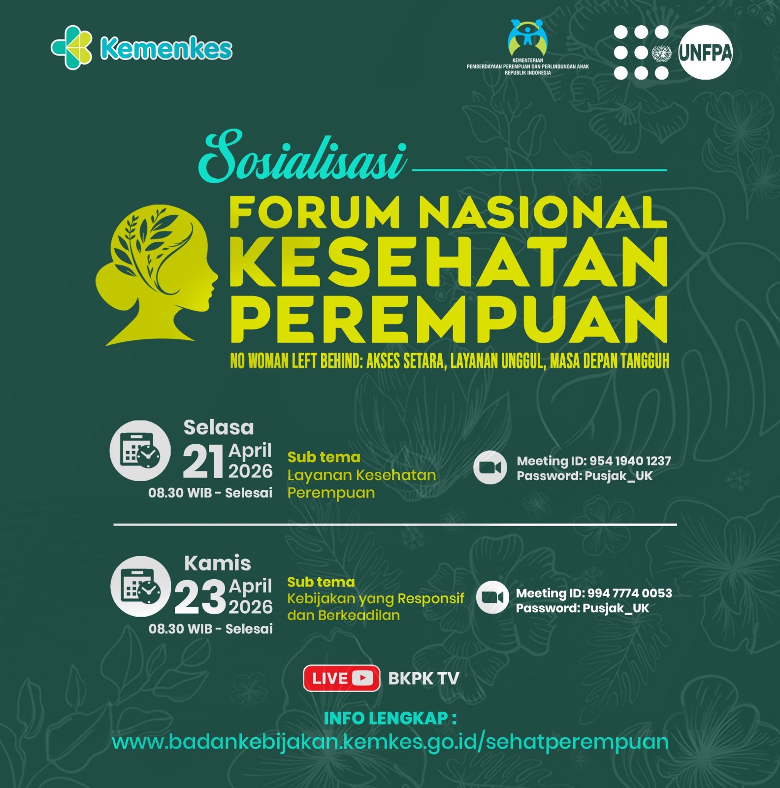 Logo Fornas Kesehatan Perempuan 2026